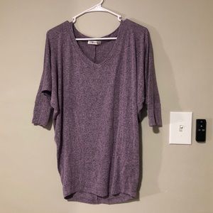 Heathered purple tunic / sweater